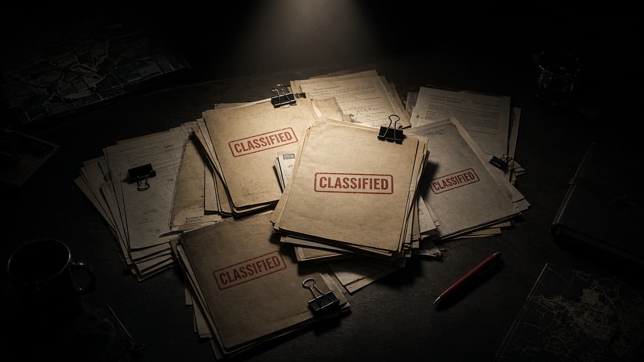 Stacks of case files